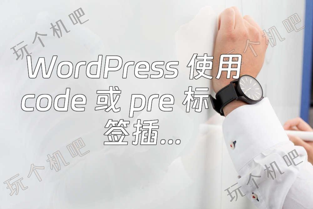 WordPress 使用 code 或 pre 标签插入代码演示，避免被 HTML 标签过滤